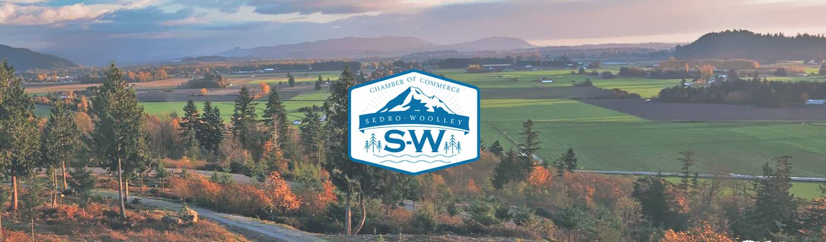 Sedro-Woolley fields with chamber logo